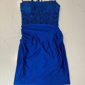 Elegant Blue Homecoming/Formal Dress